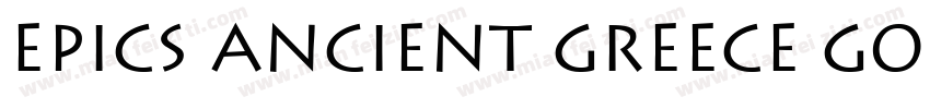 EPICS ANCIENT GREECE GOD字体转换